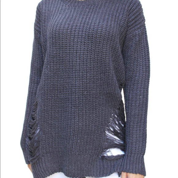 CiSono vintage ripped long sleeve sweater - Picture 2 of 4